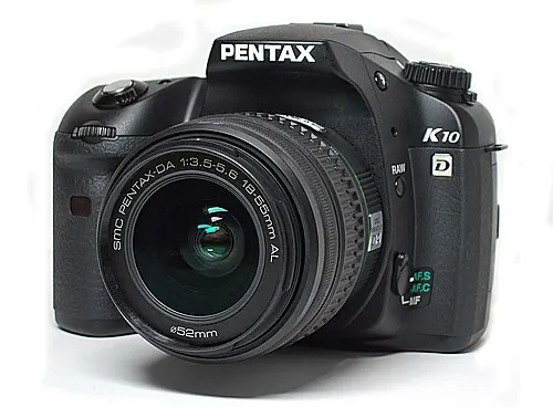 Pentax K10D camera